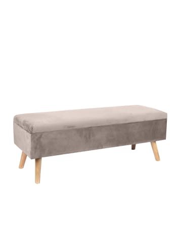 relaxdays Sitzbank in Creme - (B)110 x (H)40 x (T)40 cm