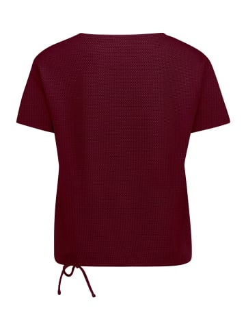 Betty Barclay Blusenshirt mit Tunnelzug in Maroon Banner