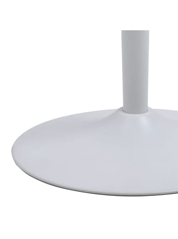 ebuy24 Bartisch Malta Weiß 80 x 80 cm