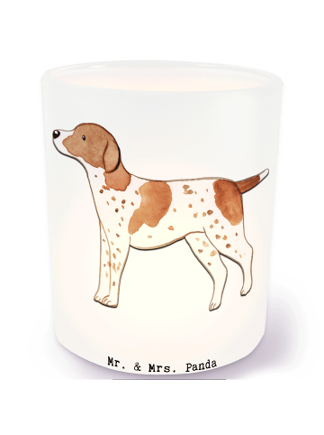 Mr. & Mrs. Panda Glas Windlicht Pointer Lebensretter ohne Spruch in Transparent