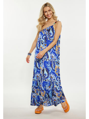 IZIA Damen Kleid in Blau Mehrfarbig
