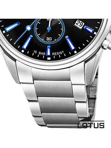 Lotus Chronograph-Armbanduhr Lotus Classic silber groß (ca. 42mm)