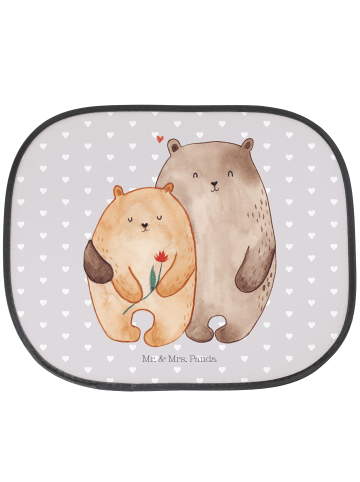 Mr. & Mrs. Panda sonnenschutz mit saugnäpfen Bären Liebe ohne Sp... in Grau Pastell