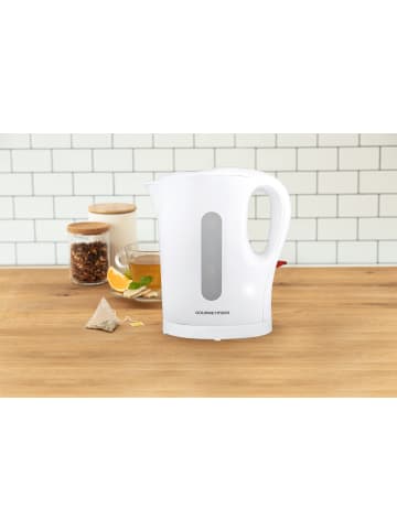 Gourmet Maxx Wasserkocher 1l 1200W weiß kabellos Weiß