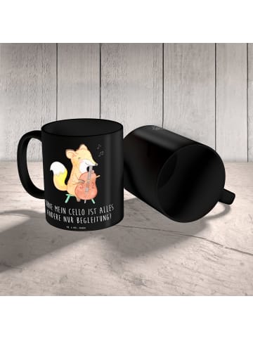 Mr. & Mrs. Panda Kaffeetasse Zeichenllo Magie mit Spruch in Schwarz