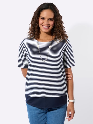 WITT WEIDEN Ringelshirt in marine-ecru-geringelt