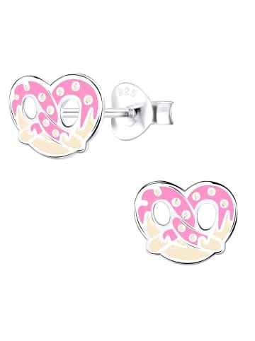 schmuck23 Silber-Ohrringe 925 Brezel 0,7 cm x 0,8 cm