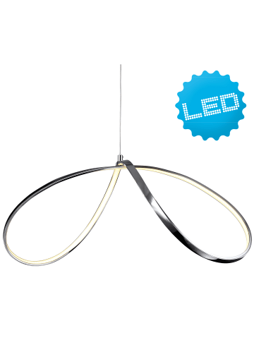 näve LED Pendelleuchte "LOOP LINE" in chrome - EEK G