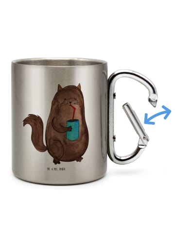 Mr. & Mrs. Panda Kaffeetasse Katze Dose ohne Spruch in Silber