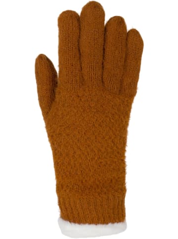 styleBREAKER Strickhandschuhe in Cognac