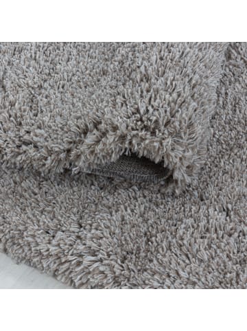 KADIMA DESIGN Teppich Hochflor Shaggy Waschbar Einfarbig SALZACH Strapazierfähig in Beige
