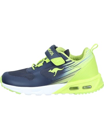 Kangaroos Sneakers Low in dk navy/lime