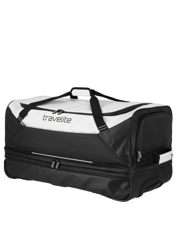 travelite Basics - Rollenreisetasche Plane 98/119L 70 cm erw. (black) in weiß