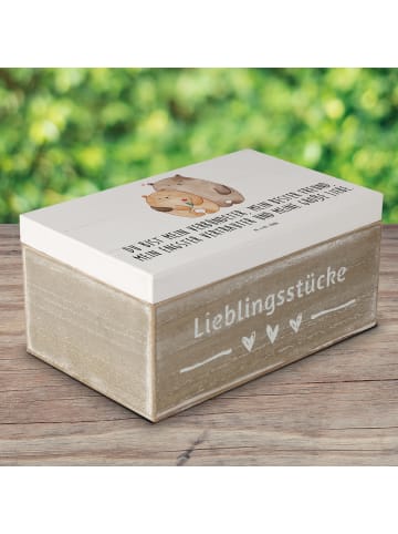 Mr. & Mrs. Panda Aufbewahrungsbox Bären Liebe mit Spruch in Weiß