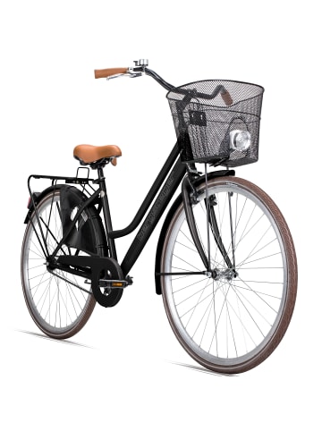 Bergsteiger Citybike 28" Retro "Amsterdam" in Schwarz