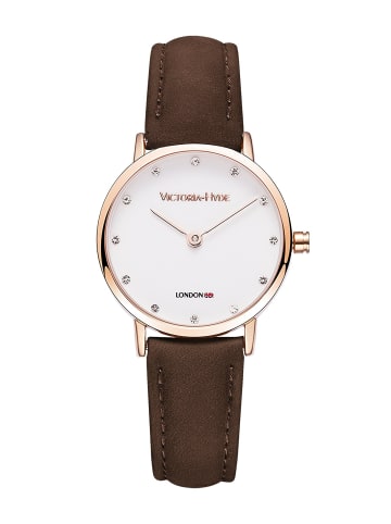 Victoria Hyde London Uhr Dia Ultra Thin Minimalist in Braun - (D)26mm