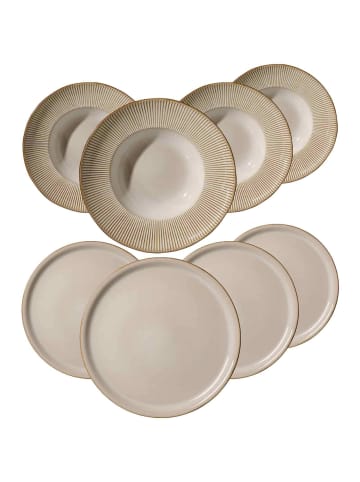 Ritzenhoff & Breker 8er Set Pizza & Pasta Set Nerano beige in beige