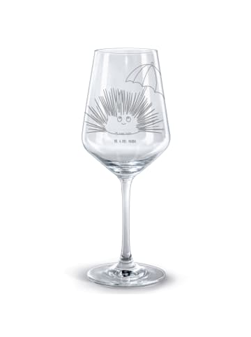 Mr. & Mrs. Panda Rotweinkelch Seeigel ohne Spruch in Transparent