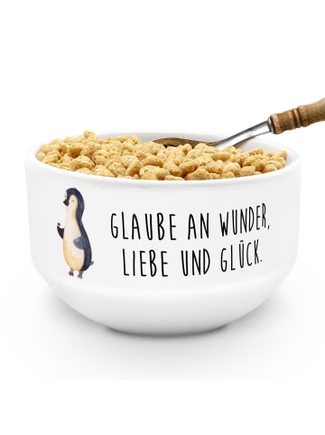 Mr. & Mrs. Panda frühstücksbowl Pinguin Marienkäfer mit Spruch in Weiß