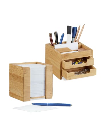 relaxdays 2tlg. Schreibtisch-Organizer Set