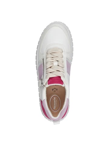 Tamaris COMFORT Sneaker in WHITE/LAVENDER