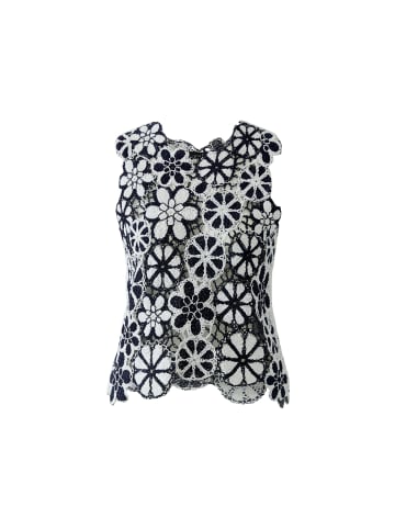 Oui Stricktop in Dk Blue White