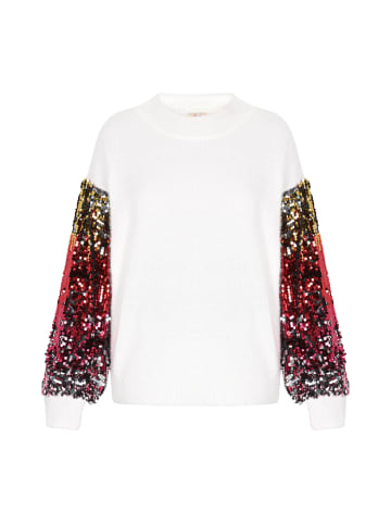 IZIA Damen Pullover in Wollweiss