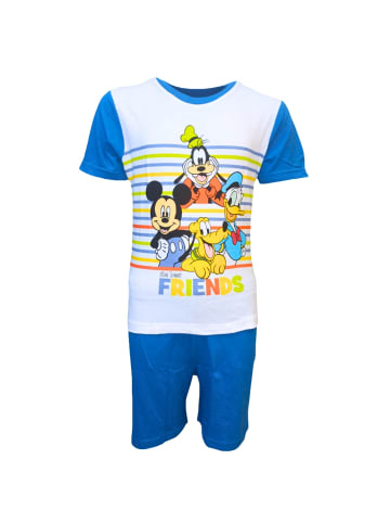 Disney Schlafanzug kurz Disney Mickey and Friends in Blau