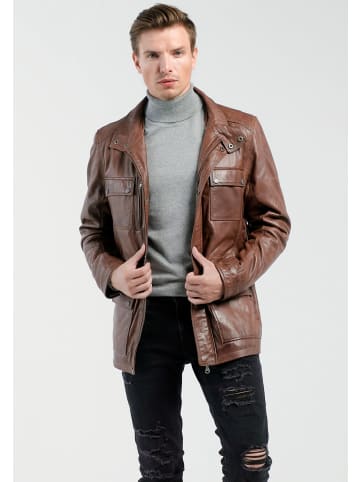 CBL Lederjacke  in mokka