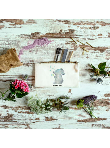 Mr. & Mrs. Panda Beauty Bag Elefant Seifenblasen ohne Spruch in Weiß