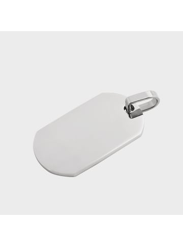 Adeliás Unisex Anhänger – Gravuranhänger aus Edelstahl in silber