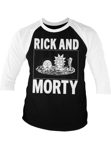 Rick and Morty Longsleeve in Weiß