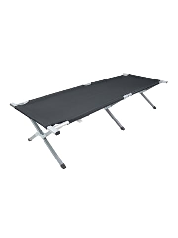 VCM  Alu Campingbett Feldbett 190cm Tosali M in Schwarz