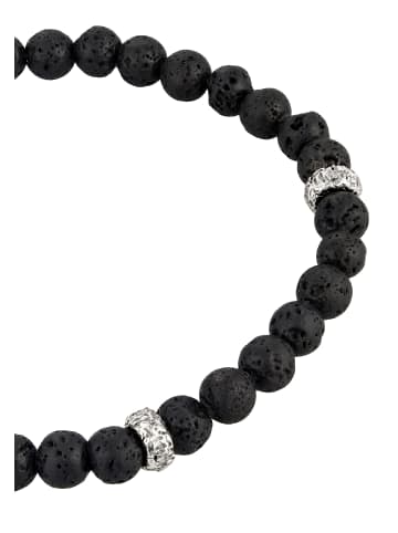 KUZZOI Armband 925 Sterling Silber in Schwarz