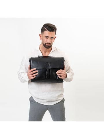 Farmhood Memphis Aktentasche Leder 39 cm in black 2