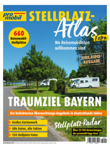 Motorbuch Verlag Buch - promobil Stellplatz-Atlas 02/2025