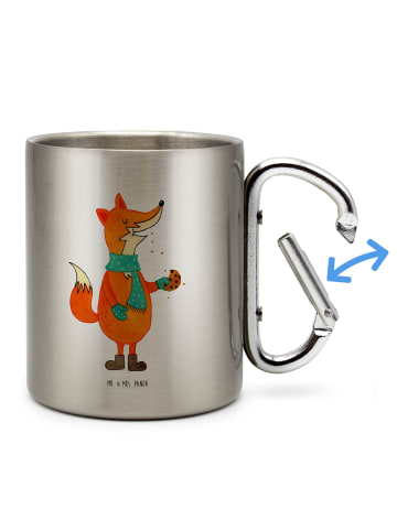 Mr. & Mrs. Panda Tasse Fuchs Keks ohne Spruch in Silber