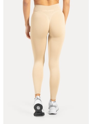 SMILODOX Leggings Silvia Scrunch in Taupe