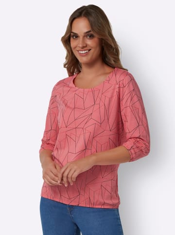 Sieh an! 3/4-Arm-Shirt in flamingo-hummer-bedruckt