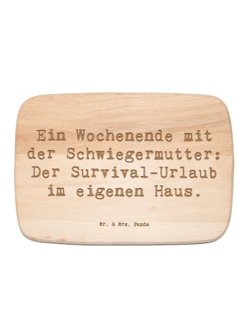 Mr. & Mrs. Panda Schneidebrett Holz Spruch Schwiegermutter Abent... in Transparent