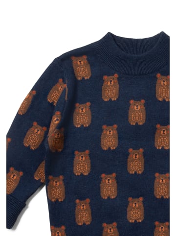 Little Green Radicals Organic Knitted Jumper in Navy