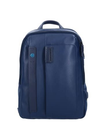 Piquadro Pulse Rucksack Leder 40 cm Laptopfach in midnight blue