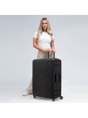 Redolz Essentials 15 4-Rollen Trolley 75 cm mit Dreipunkt-Verschluss in deep black