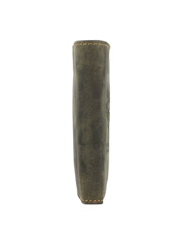Greenburry Vintage Geldbörse Leder 9.5 cm in stag