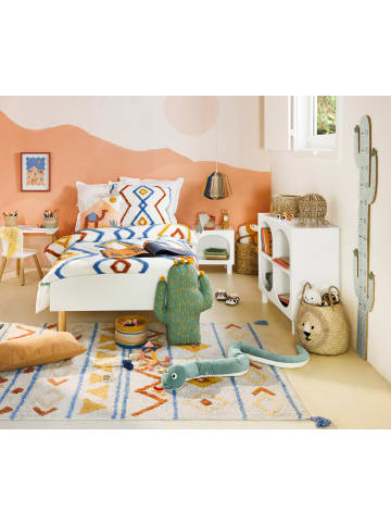 Atmosphera Créateur d'intérieur Kindertisch mit zwei Stühlen ALEX in Weiß, (B) 38 x (H) 43 x (L) 58 cm