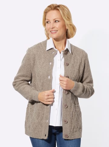 WITT WEIDEN Strickjacke in beige-meliert