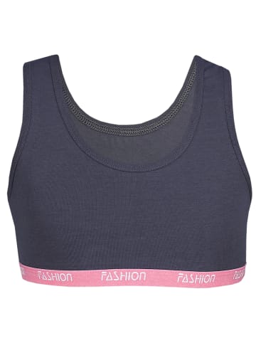 TupTam Mädchen Bustier mit breiten Trägern 5er Pack in blau/orange