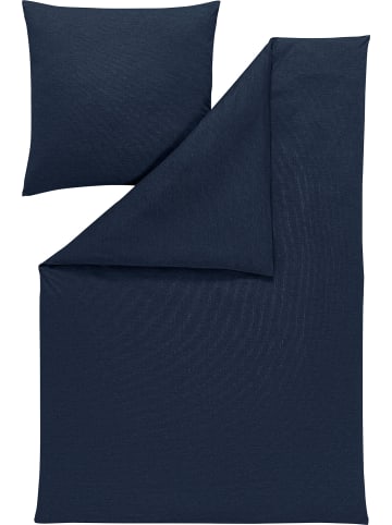 Estella Mako-Interlock-Jersey Bettwäsche Takoma in dunkelblau