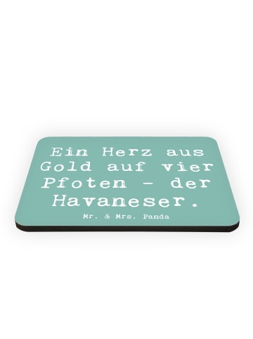 Mr. & Mrs. Panda Magnet Spruch Goldherz Havaneser mit Spruch in Meeresbrise