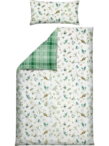 REDBEST Flanell Wendebettwäsche in grün